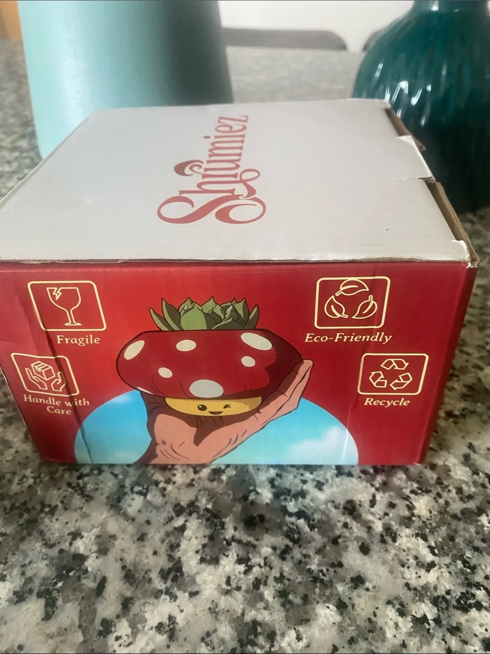 NWBOX Shumiez Polka Dot Mushroom Planter